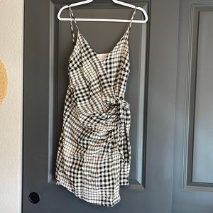 Free People Linen Wrap Dress